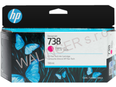 HP 738 130-ml Magenta DesignJet Ink Cartridge